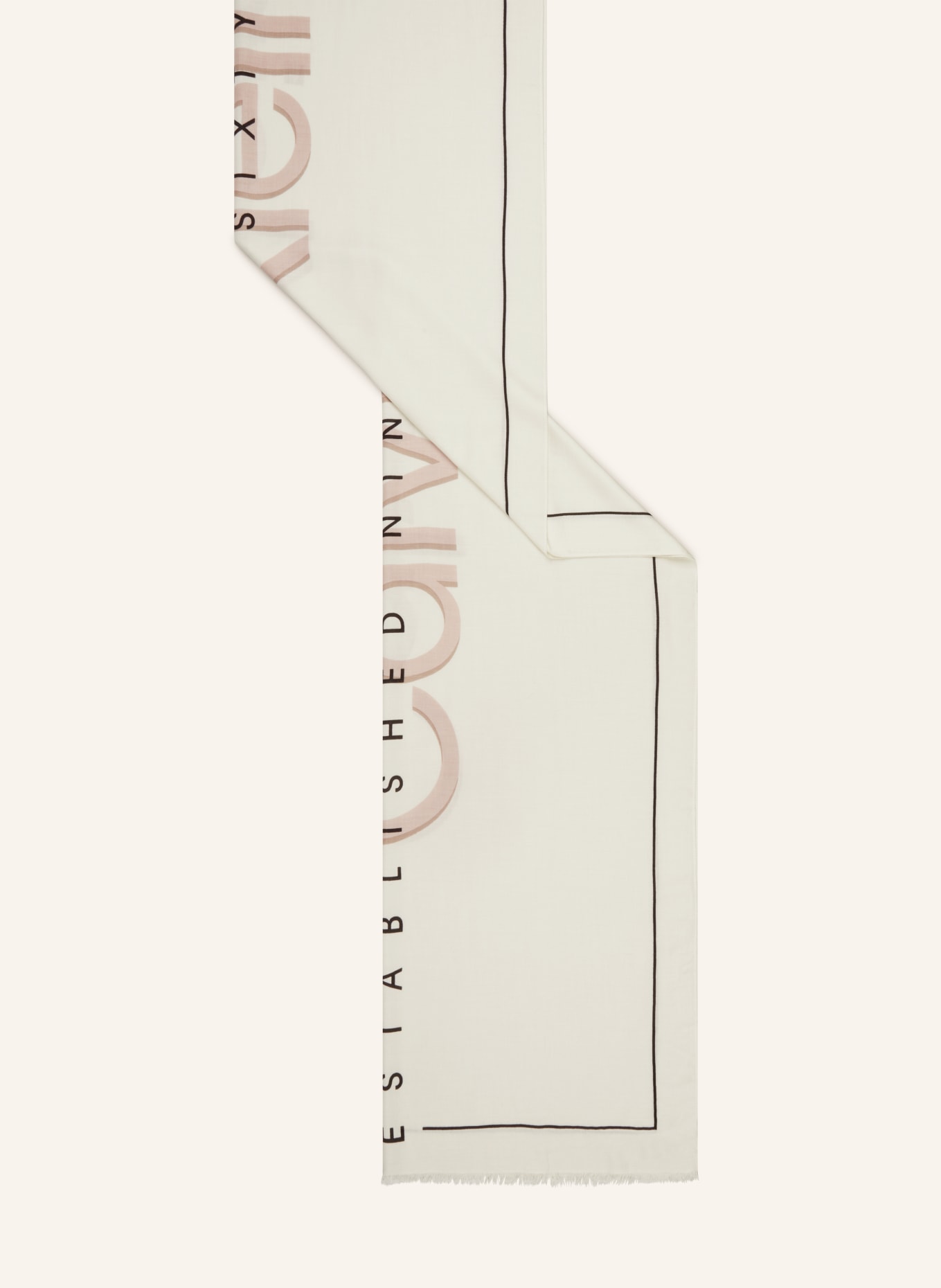 Calvin Klein Scarf, Color: ECRU/ ROSE/ BLACK (Image 2)