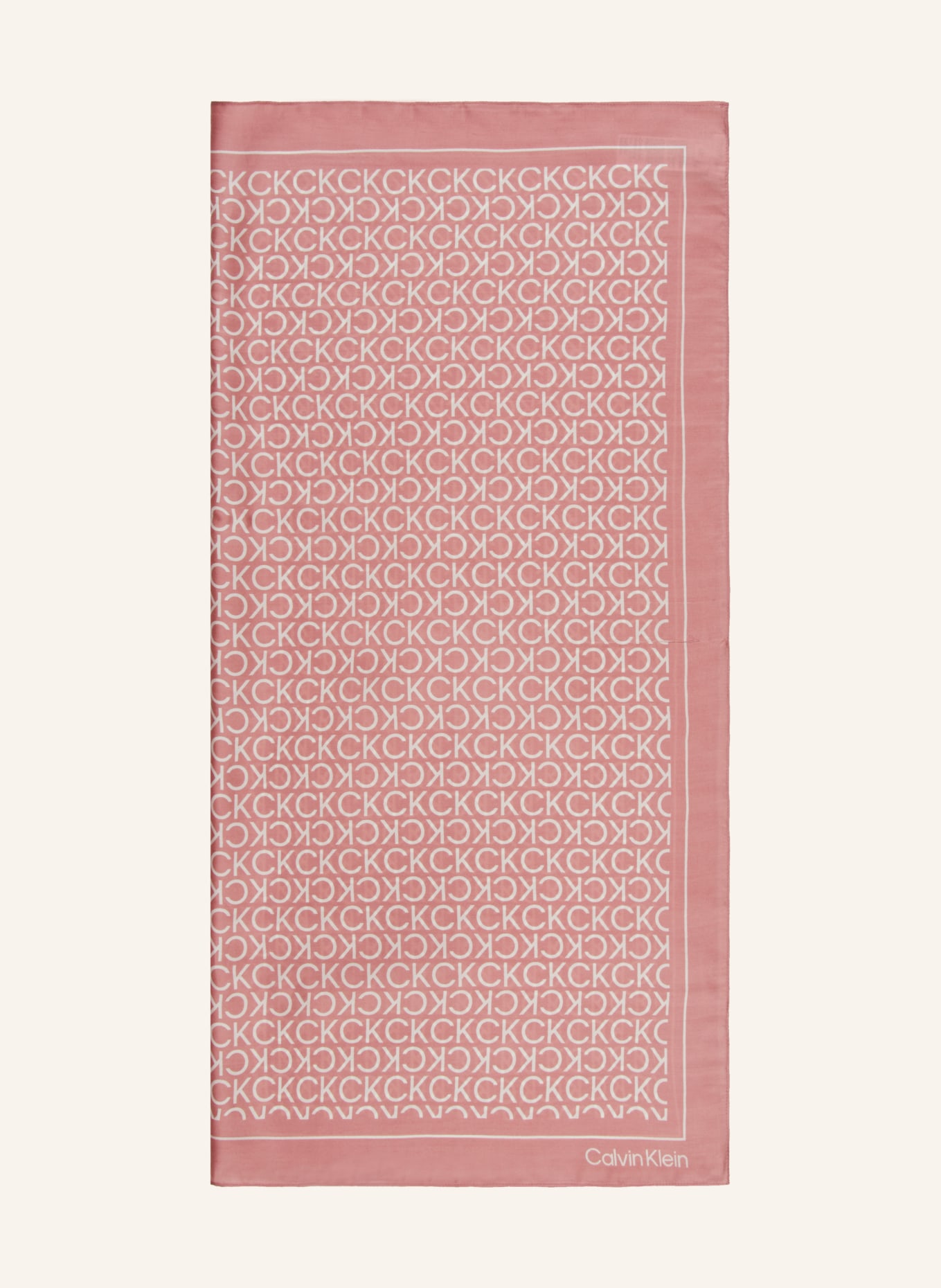 Calvin Klein Seidentuch, Farbe: ROSÉ (Bild 1)