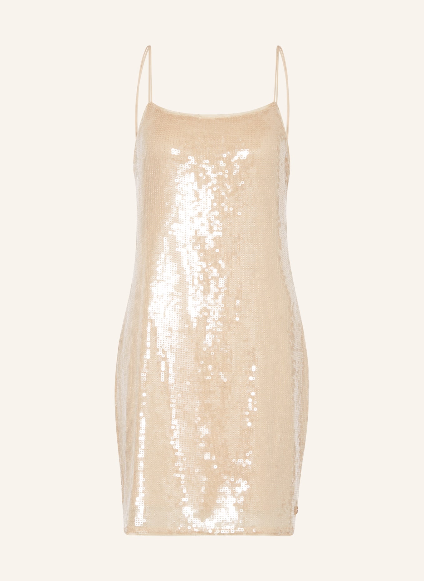 Calvin Klein Jeans Šaty s flitry, Barva: BÉŽOVÁ (Obrázek 1)