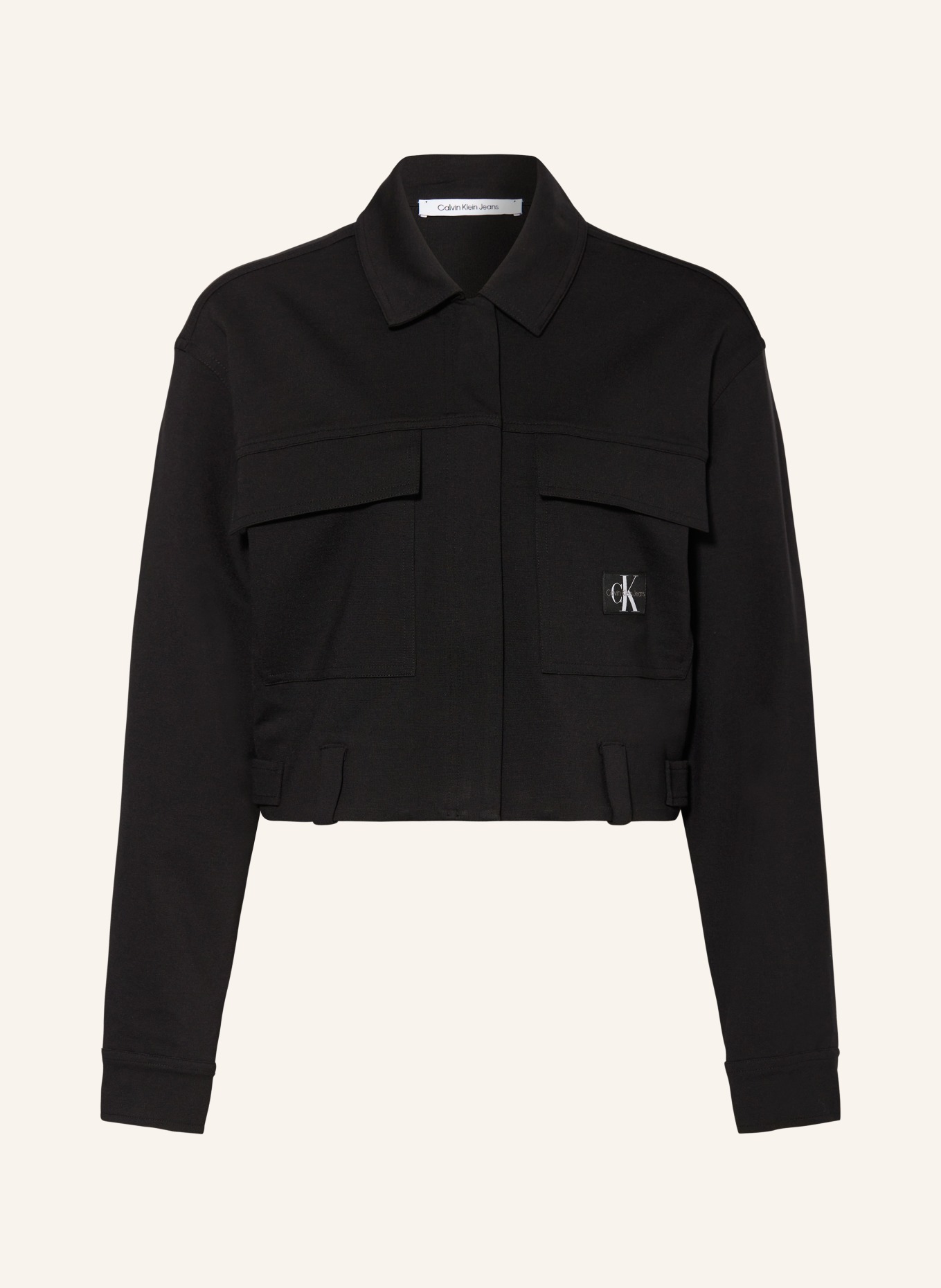 Calvin Klein Jeans Cropped overshirt MILANO UTILITY, Color: BLACK (Image 1)