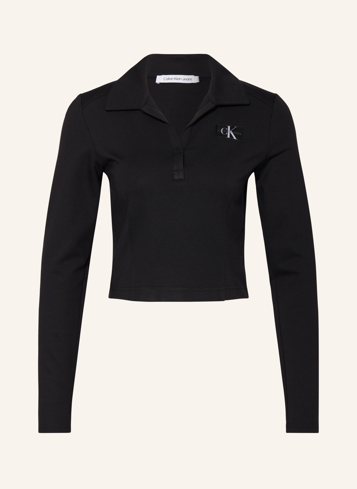 Calvin Klein Jeans Cropped shirt MILANO, Color: BLACK (Image 1)