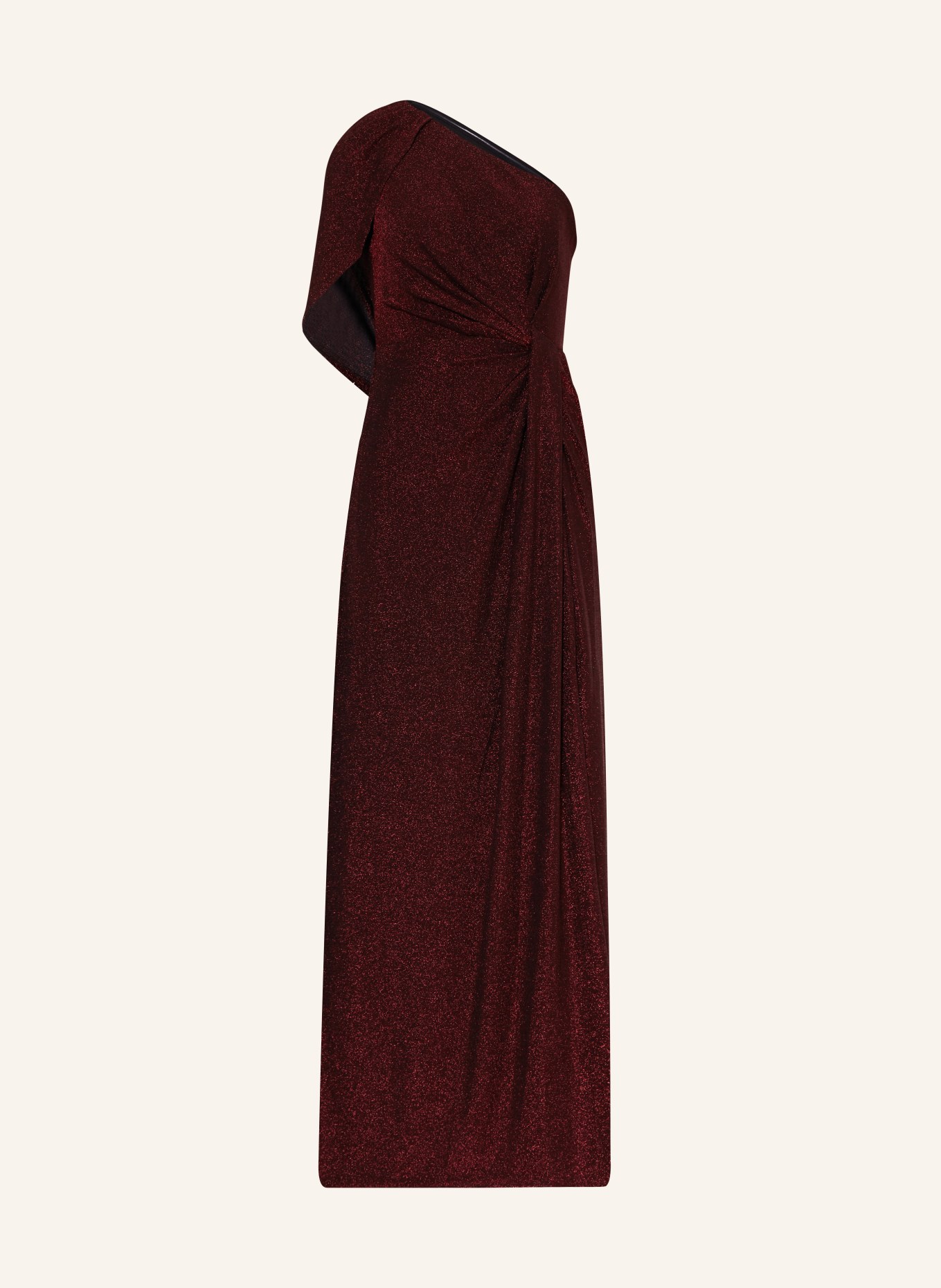 ADRIANNA PAPELL Abendkleid mit Glitzergarn, Farbe: DUNKELROT(Bild null)