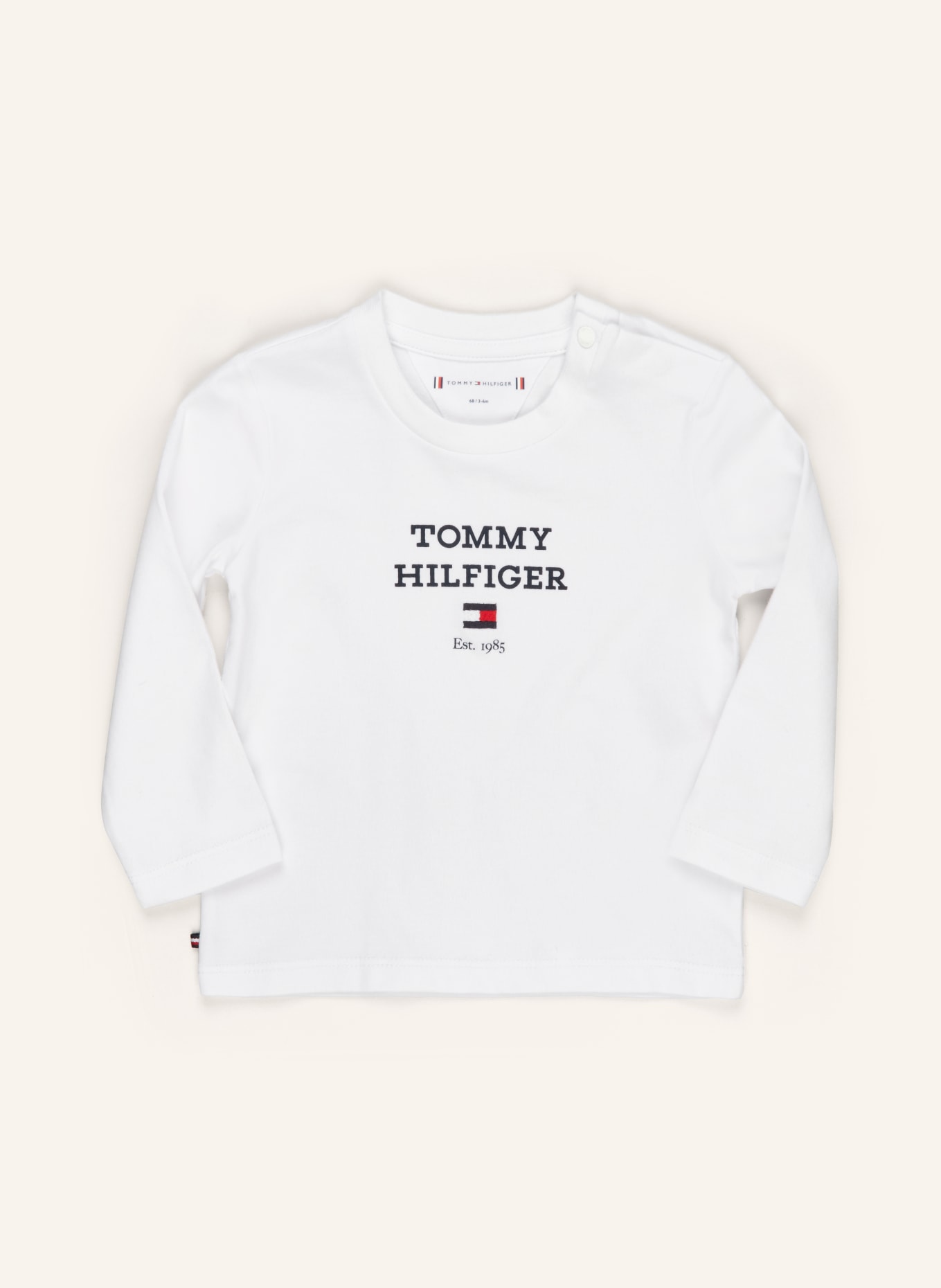 TOMMY HILFIGER Koszulka z długim rękawem, Kolor: BIAŁY (Obrazek 1)