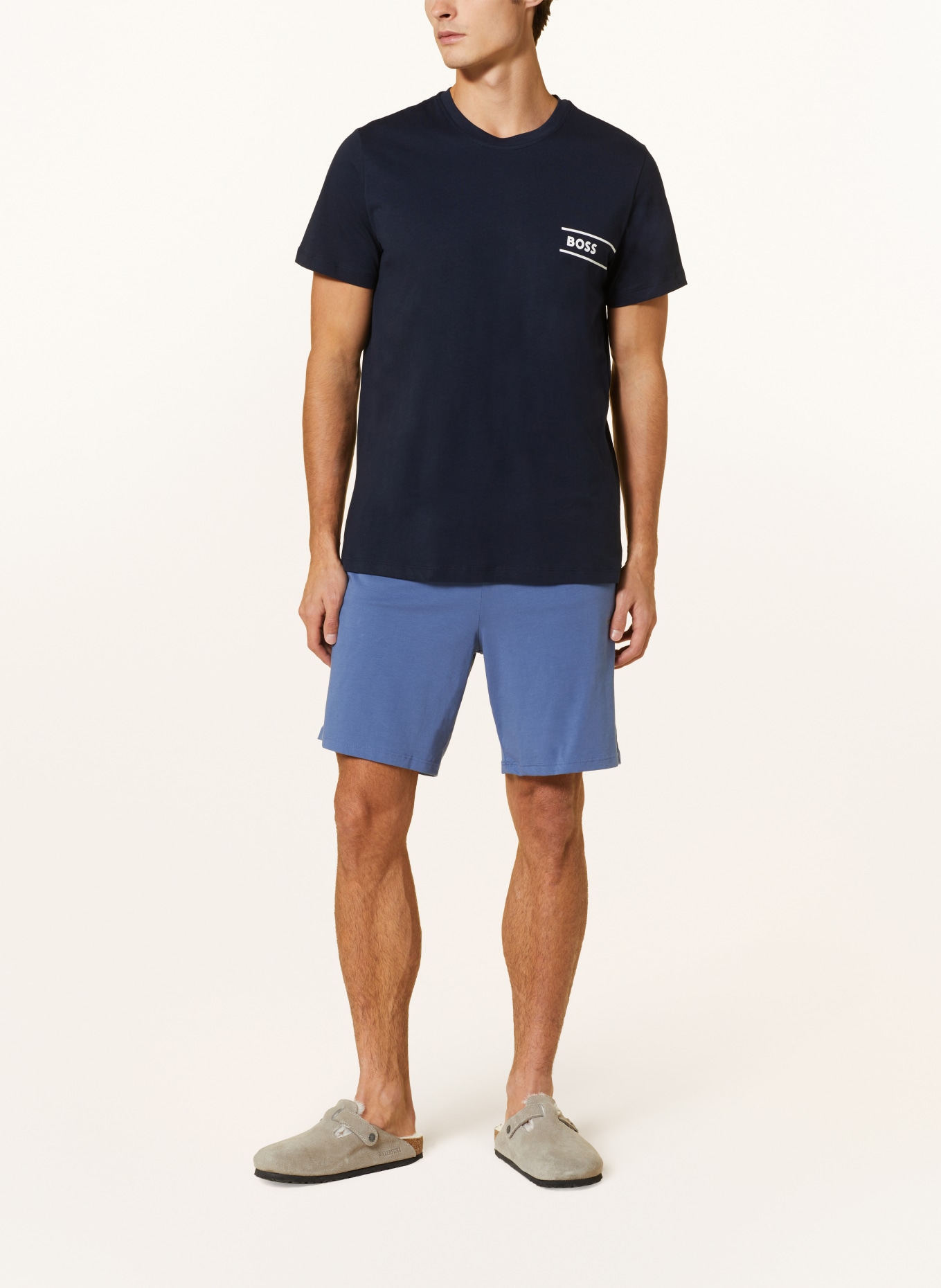 BOSS Lounge shirt, Color: DARK BLUE (Image 2)