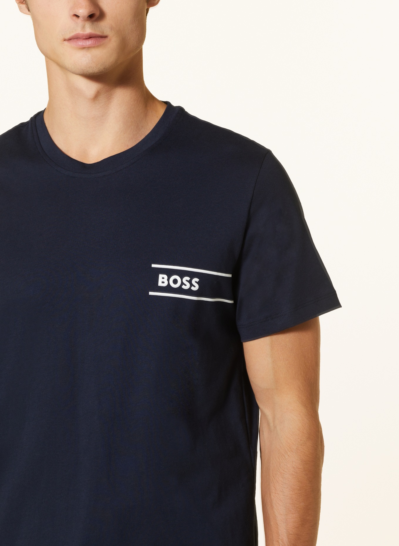 BOSS Lounge shirt, Color: DARK BLUE (Image 4)