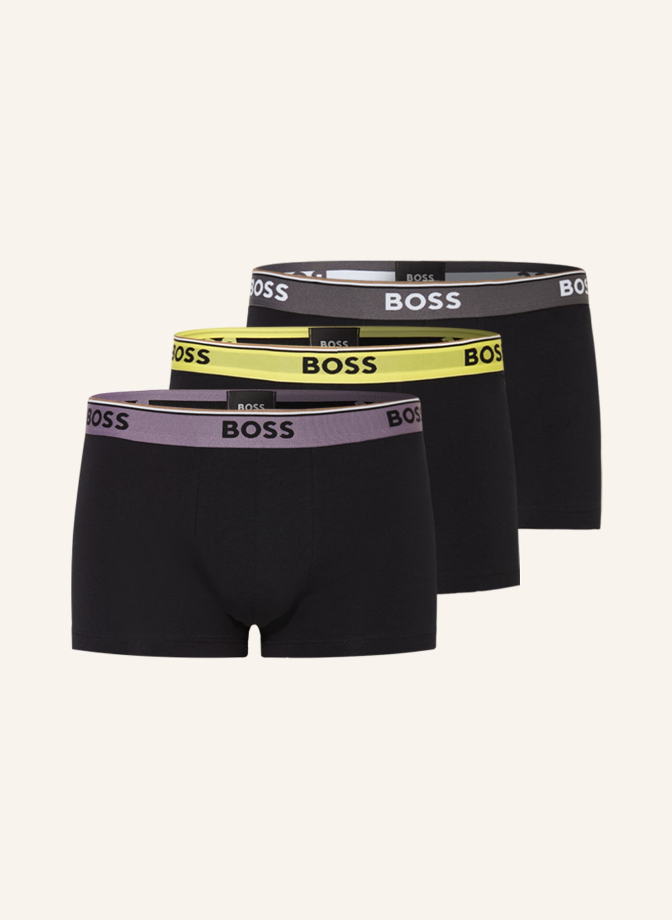 BOSS 3-pack boxer shorts POWER, Color: BLACK (Image 1)