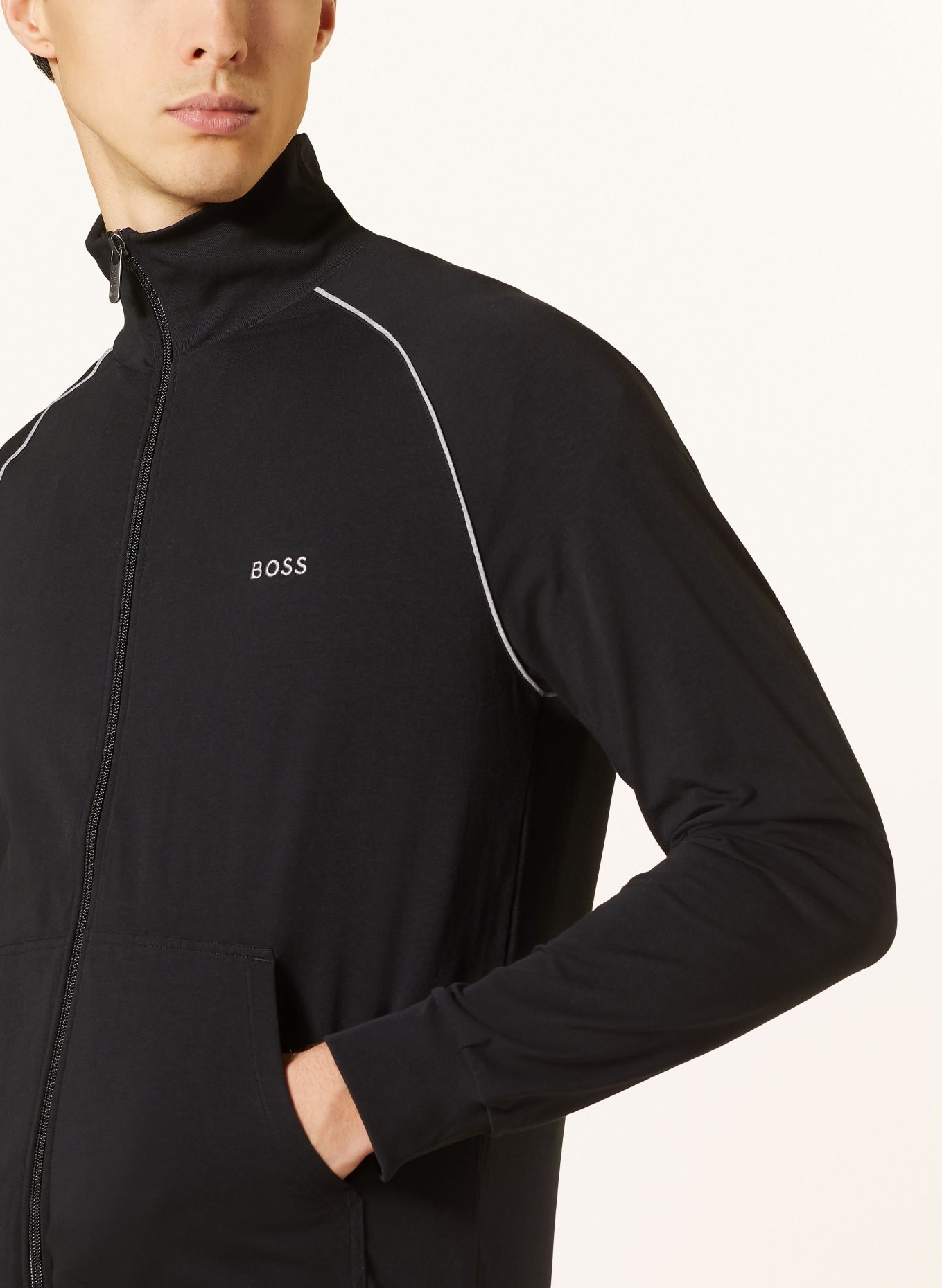 BOSS Lounge jacket in black