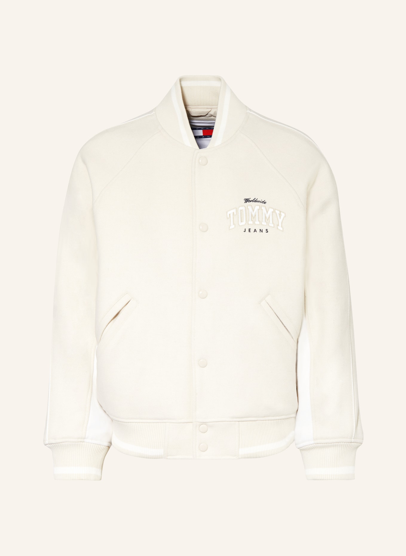 TOMMY JEANS College jacket, Color: BEIGE (Image 1)