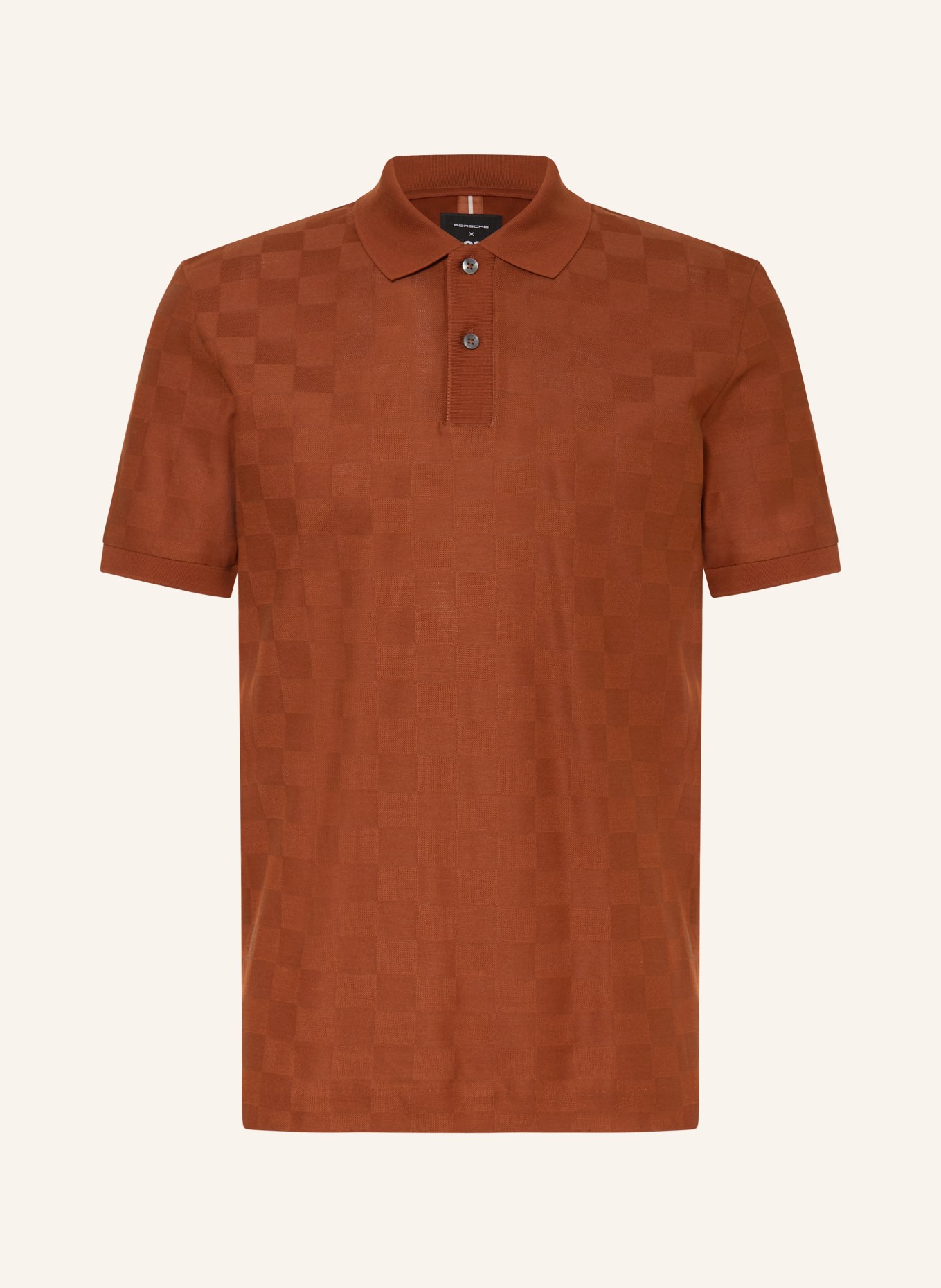 BOSS Piqué-Poloshirt PARLAY, Farbe: DUNKELORANGE (Bild 1)