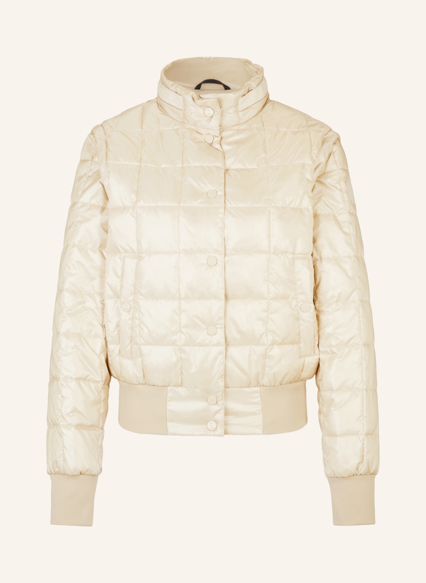 JOOP! Quilted coat with removable sleeves, Color: BEIGE (Image 1)