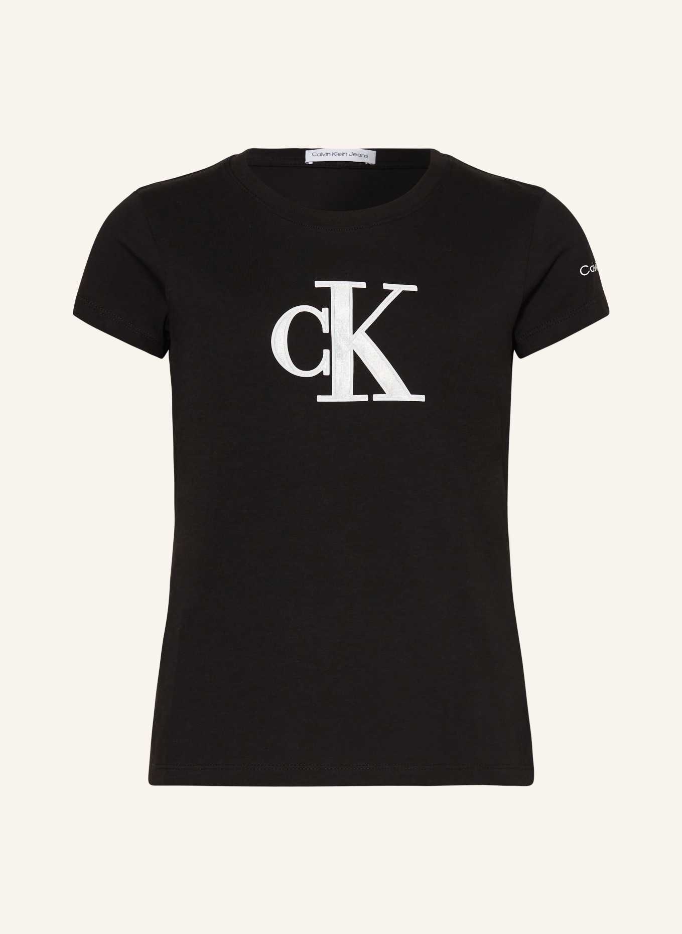 Calvin Klein Tričko, Barva: ČERNÁ/ BÍLÁ (Obrázek 1)