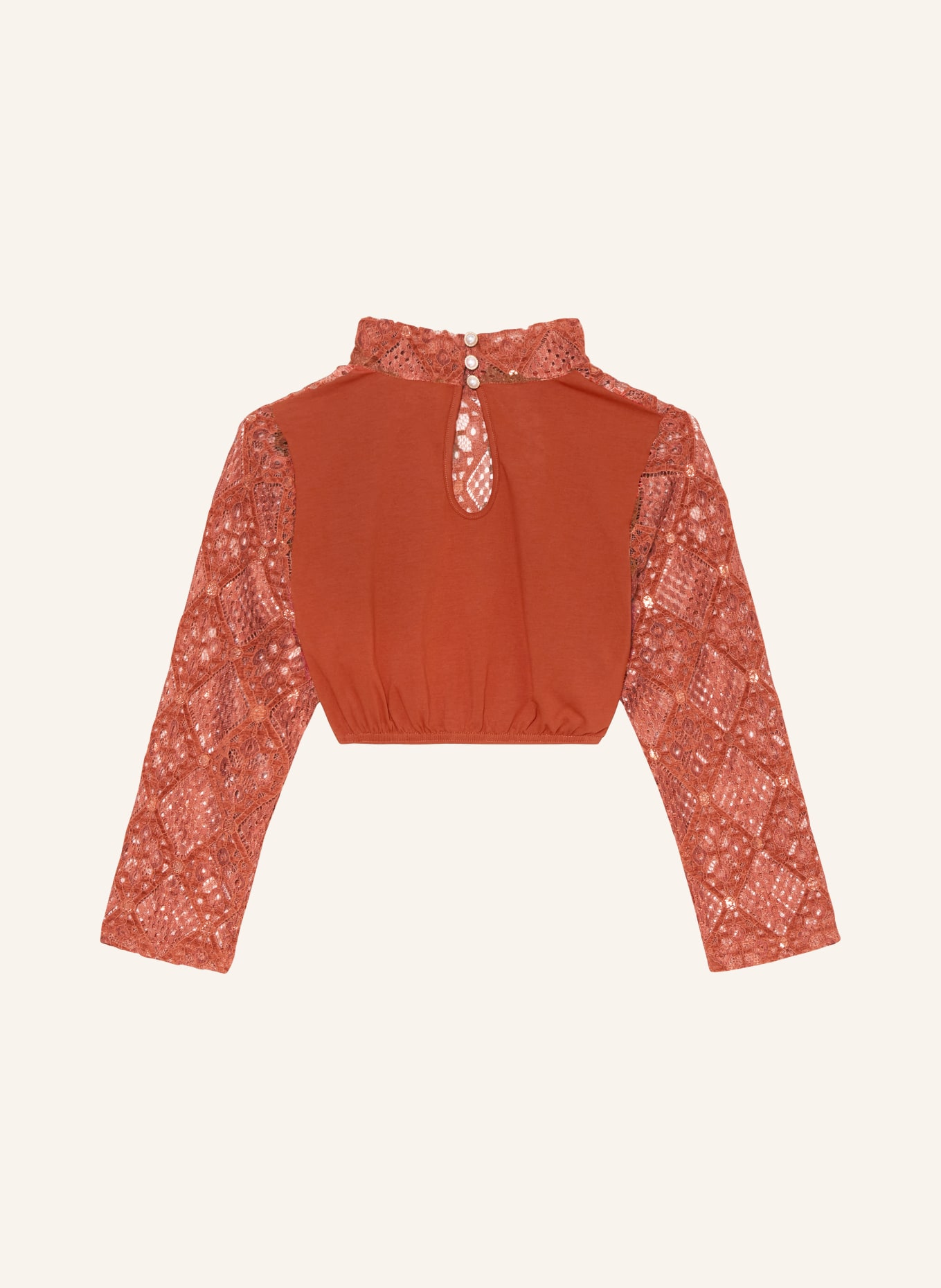 KRÜGER Dirndl blouse ELEA with glitter thread, Color: RED (Image 2)