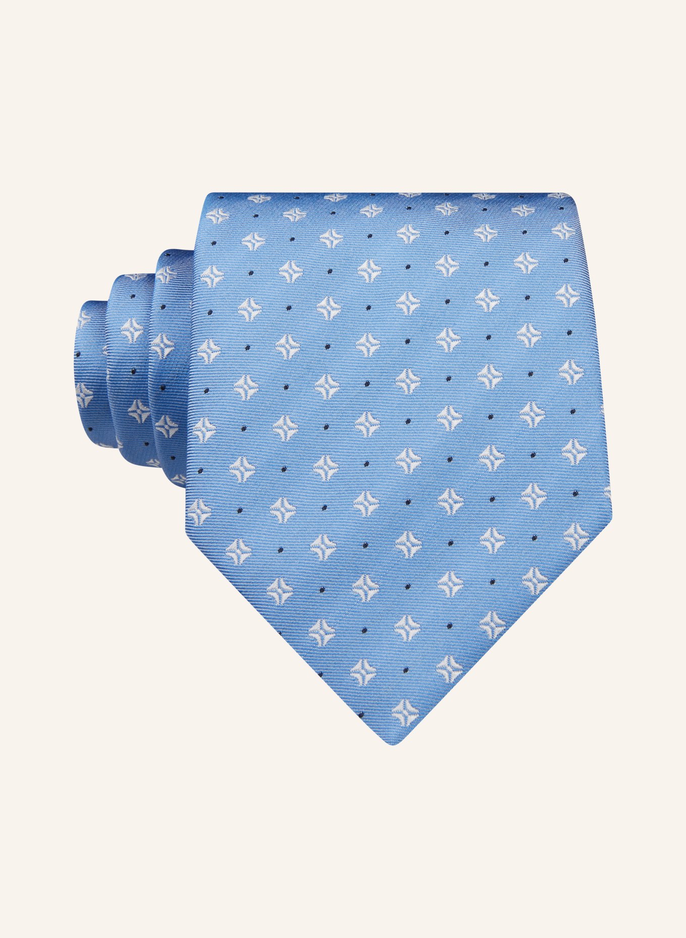 BOSS Krawatte, Farbe: HELLBLAU/ WEISS/ SCHWARZ (Bild 1)