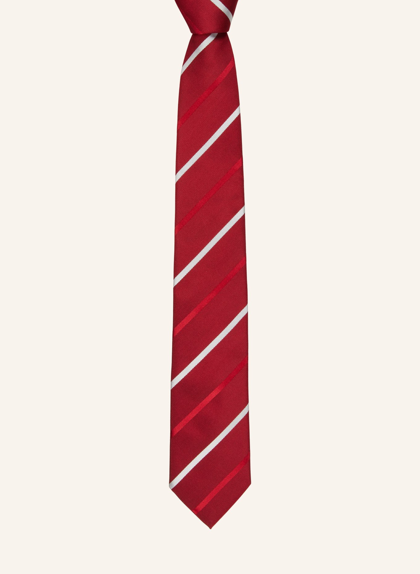 BOSS Krawat z dodatkiem jedwabiu, Kolor: CZERWONY/ BIAŁY (Obrazek 2)