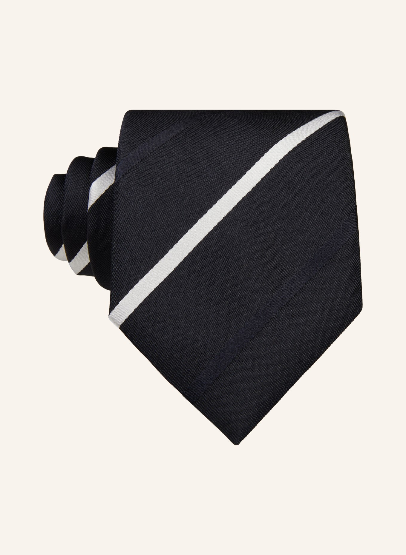 BOSS Krawatte mit Seide, Farbe: DUNKELBLAU/ WEISS (Bild 1)