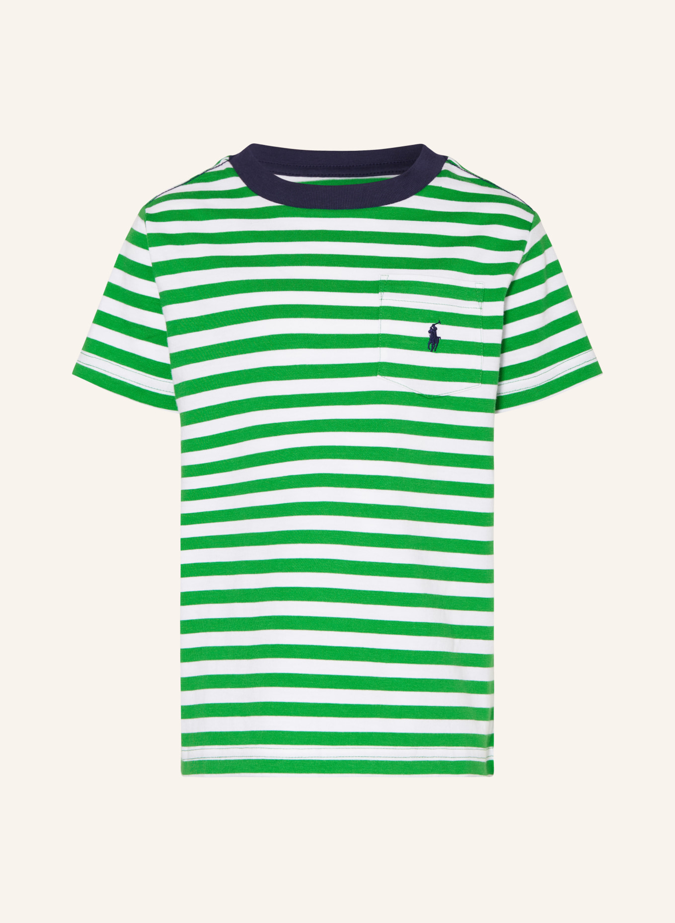 POLO RALPH LAUREN T-Shirt, Farbe: WEISS/ GRÜN (Bild 1)