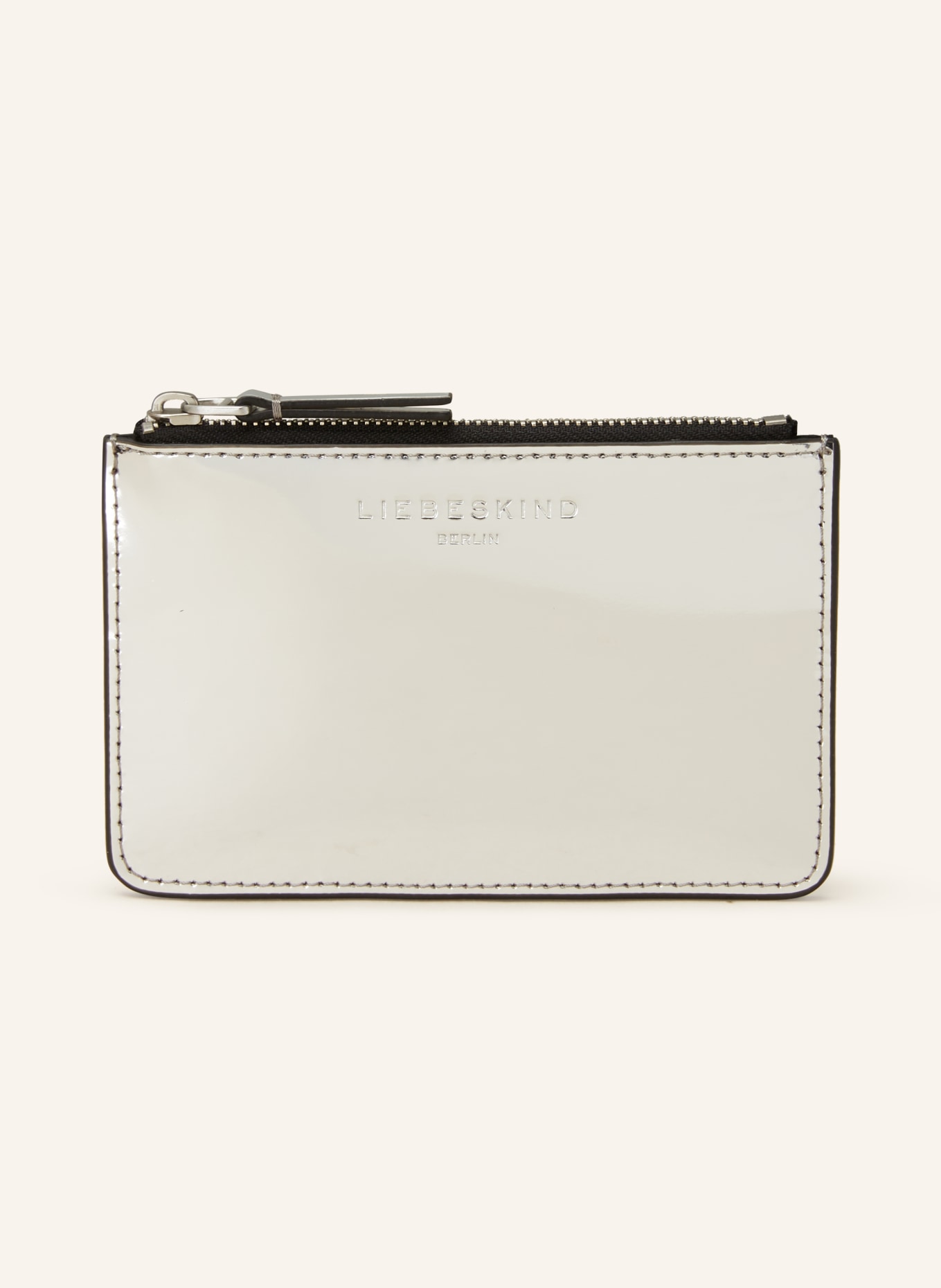 LIEBESKIND Card case SADE with coin compartment, Color: SILVER (Image 1)