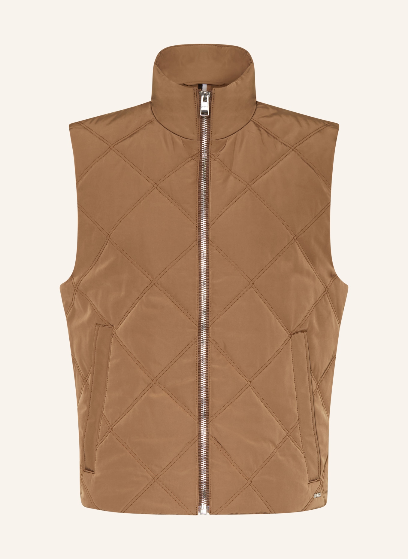 BOSS Quilted vest CREBO, Color: BROWN(Image null)