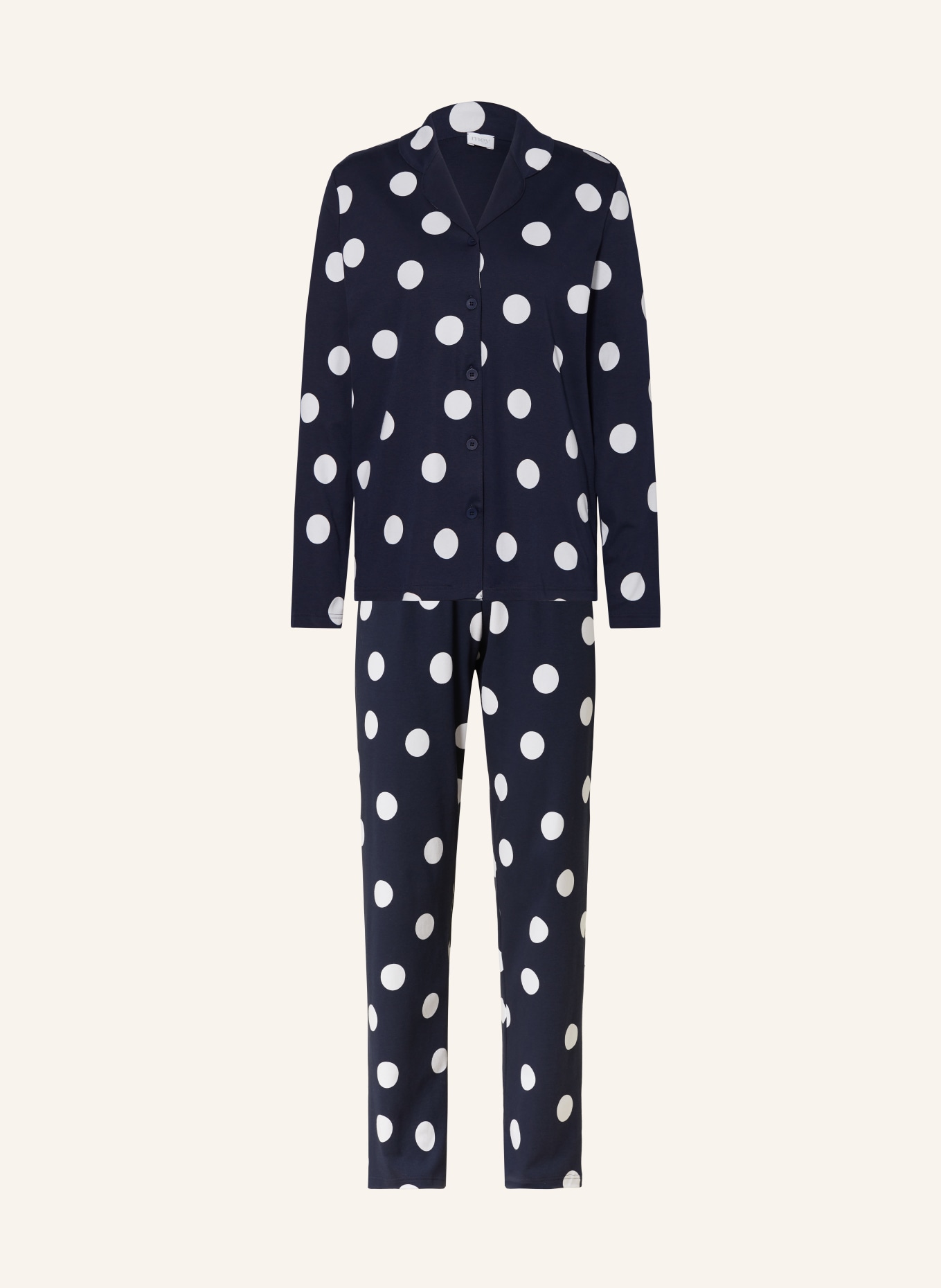 mey Pajamas series ANOUK, Color: DARK BLUE/ WHITE (Image 1)