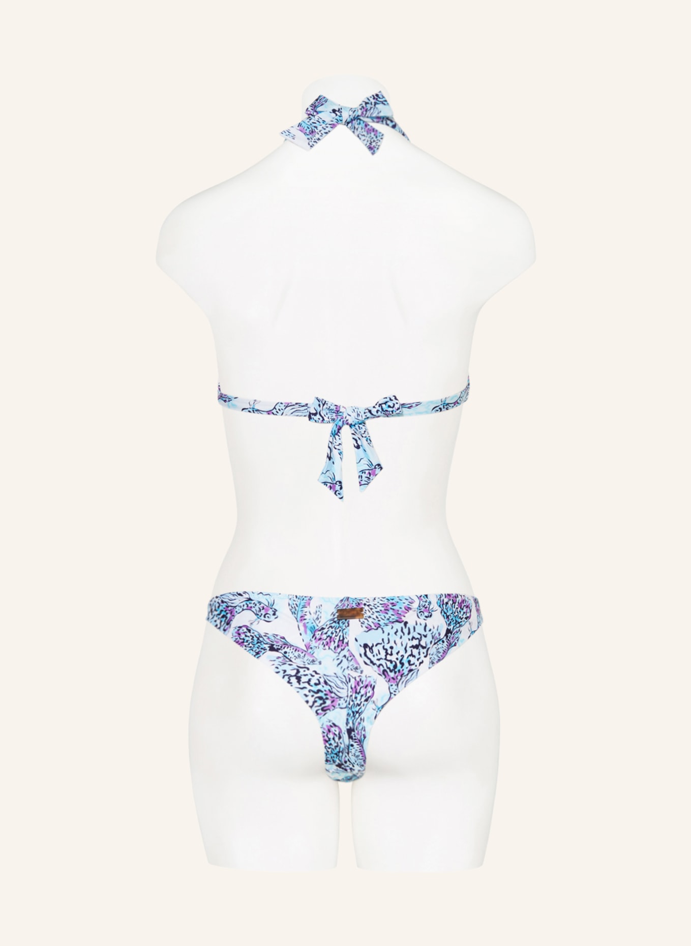 VILEBREQUIN Basic bikini bottoms ISADORA FISH FRAZ, Color: WHITE/ TURQUOISE/ PURPLE (Image 3)