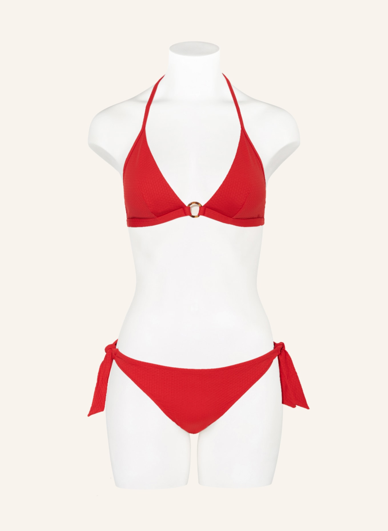 VILEBREQUIN Triangle bikini top FLECHETT, Color: RED (Image 2)