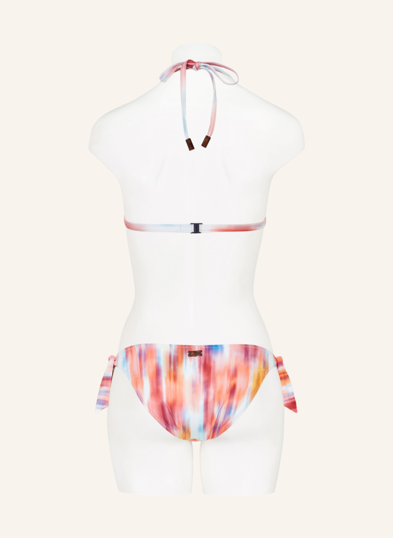 VILEBREQUIN Triangel-Bikini-Hose FLAMME, Farbe: HELLROT/ TÜRKIS/ BLAU (Bild 3)