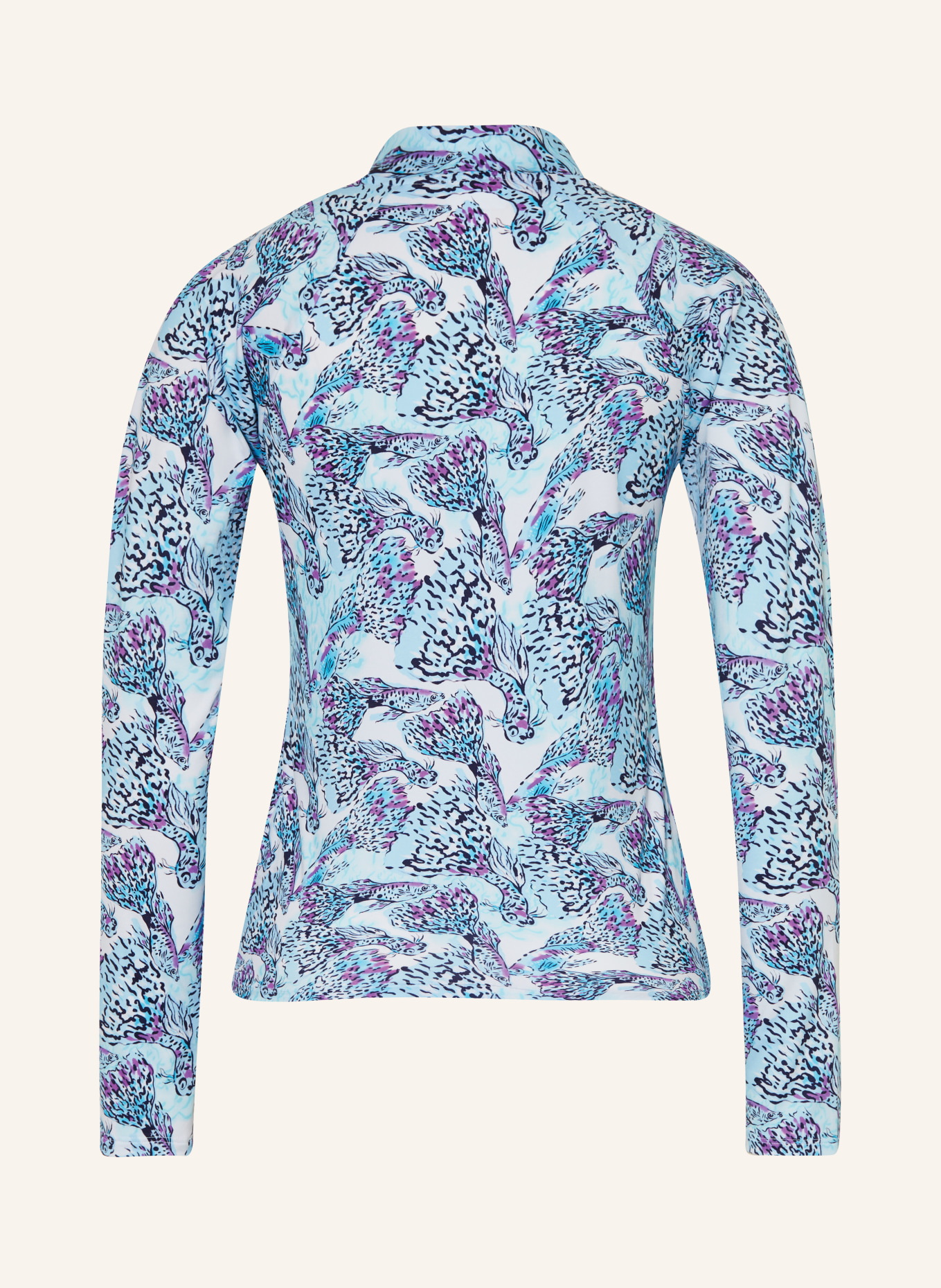 VILEBREQUIN UV-shirt ISADORA FISH FLYNN-Z with UV protection 50+, Color: LIGHT BLUE/ DARK BLUE/ FUCHSIA (Image 2)