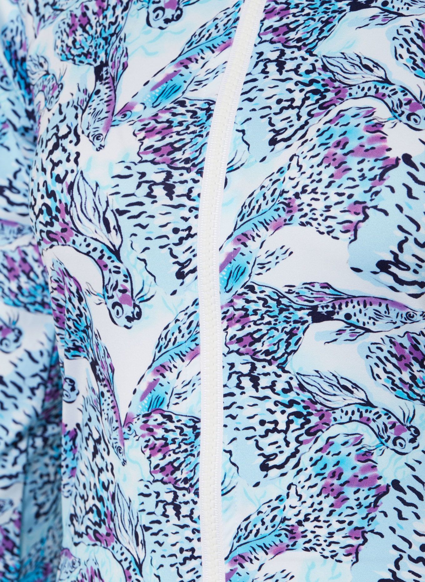 VILEBREQUIN Koszulka ISADORA FISH FLYNN-Z z ochroną UV 50+, Kolor: JASNONIEBIESKI/ GRANATOWY/ FUKSJA (Obrazek 3)