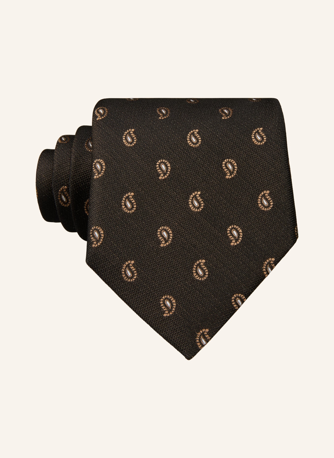 BOSS Krawatte, Farbe: DUNKELGRAU/ BEIGE (Bild 1)