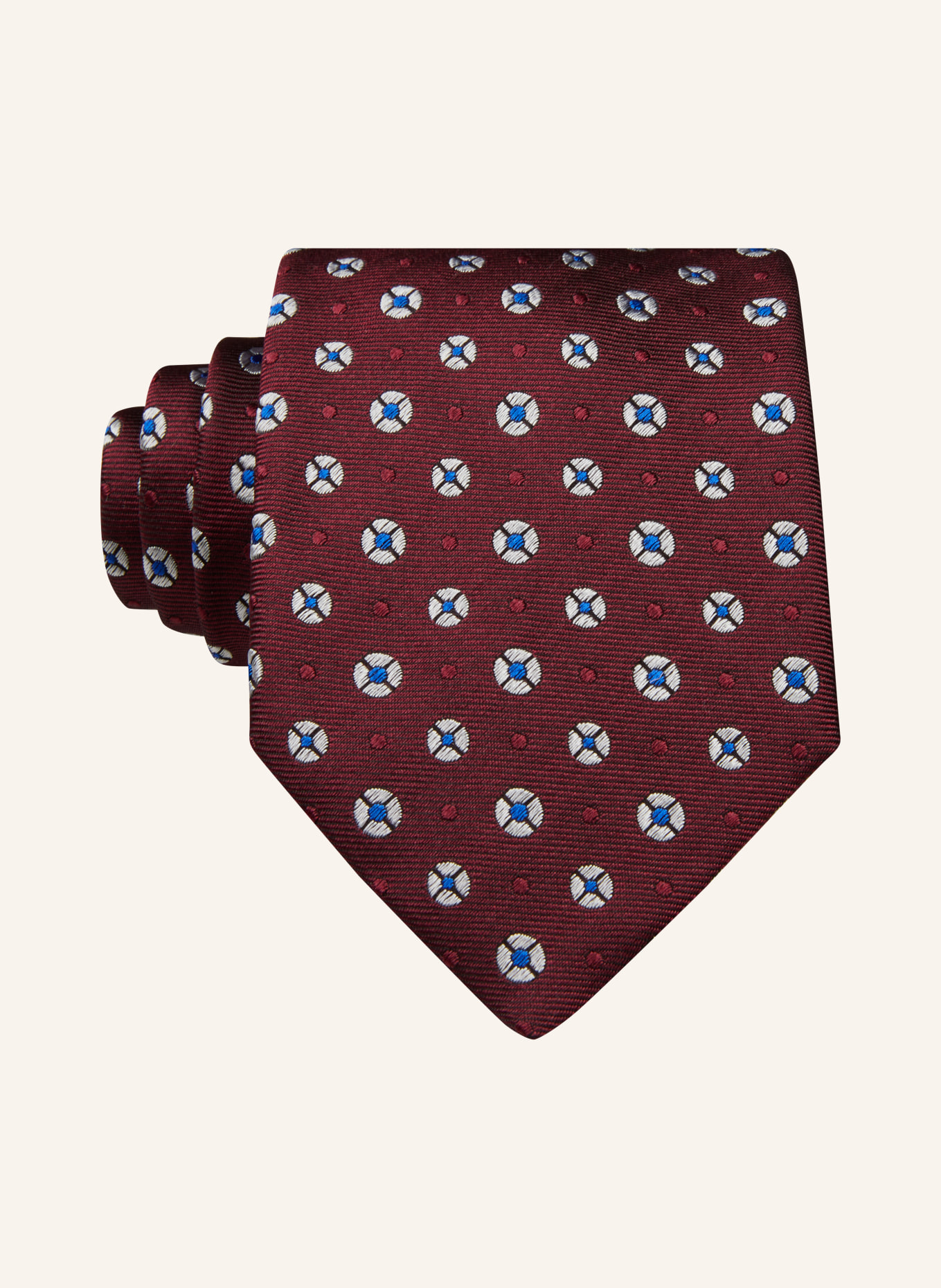 BOSS Krawatte, Farbe: DUNKELROT/ BLAU/ WEISS (Bild 1)