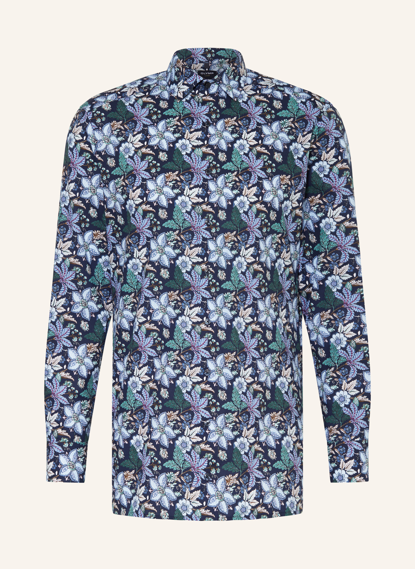 OLYMP Koszula luxor modern fit, Kolor: GRANATOWY/ JASNONIEBIESKI/ PETROL (Obrazek 1)