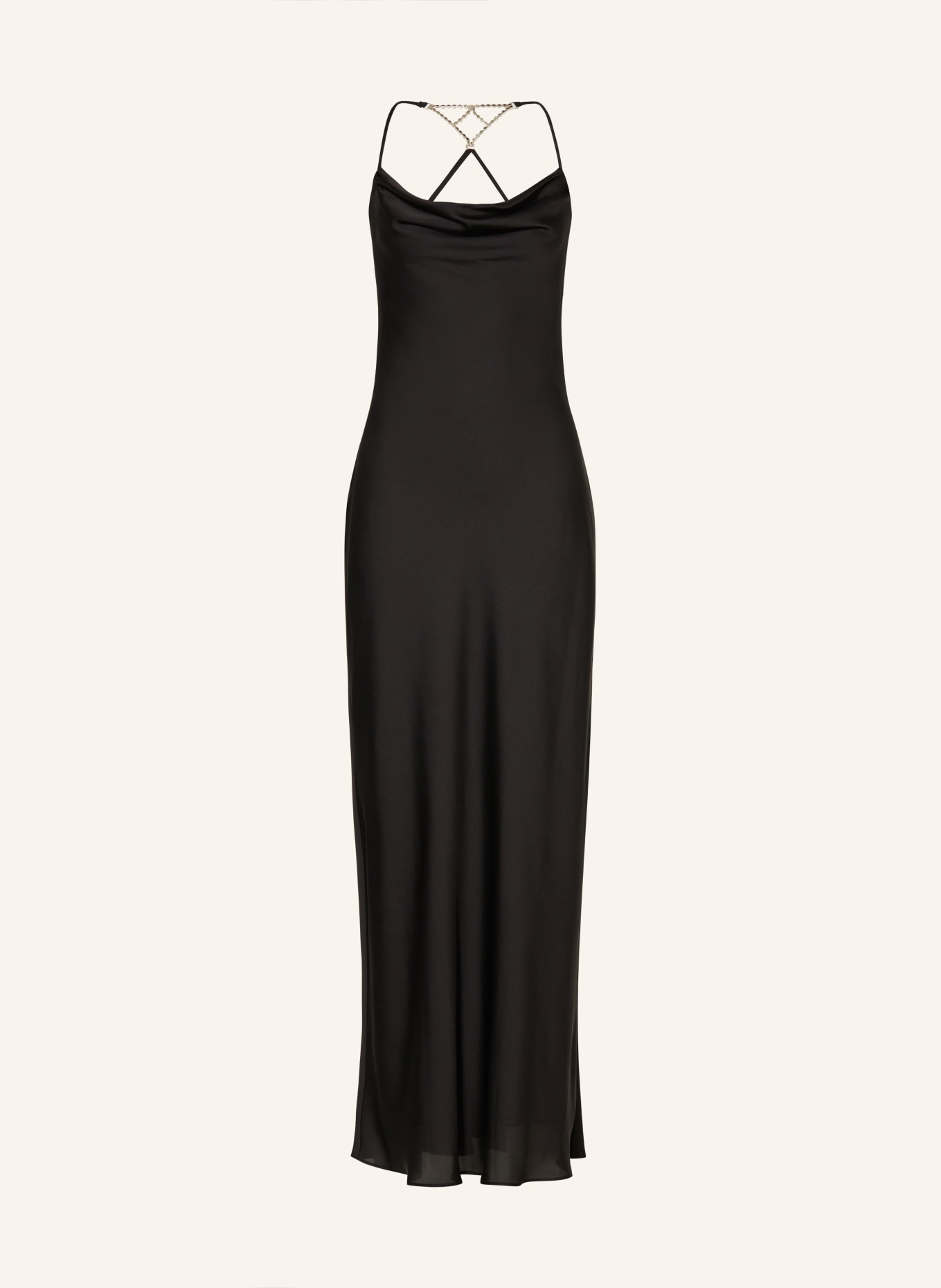 SWING Evening dress with decorative gems, Color: BLACK (Image 1)
