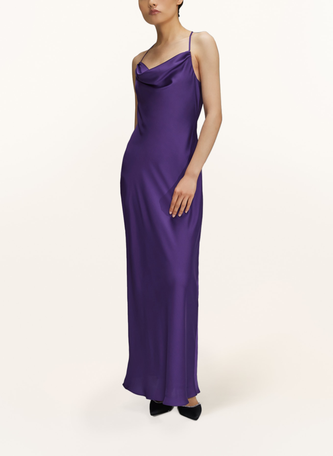 SWING Evening dress with decorative gems, Color: DARK PURPLE (Image 2)