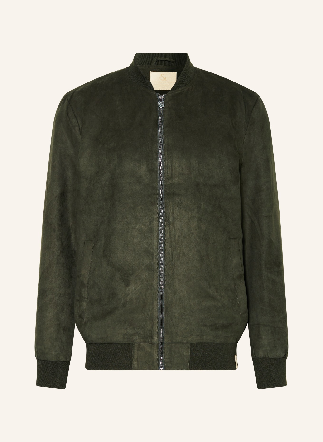 COLOURS & SONS Bomber jacket in leather look, Color: GREEN (Image 1)