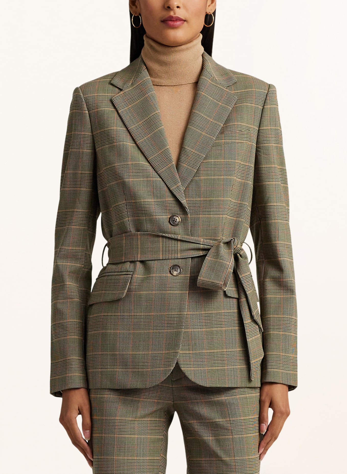 Ralph lauren sales green plaid blazer