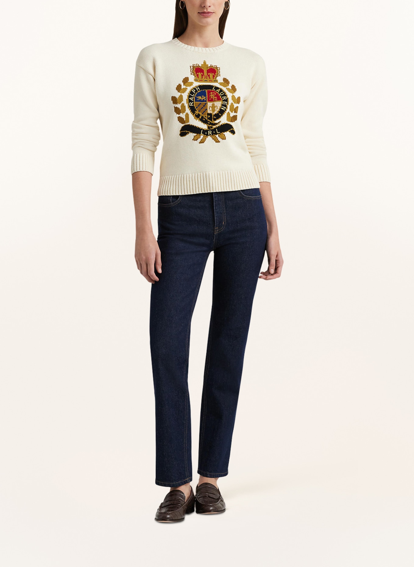 LAUREN RALPH LAUREN Pullover: ECRU