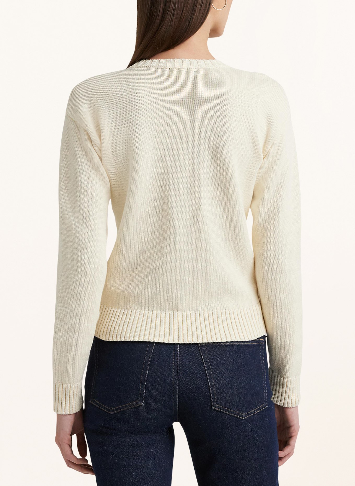 LAUREN RALPH LAUREN Pullover: ECRU