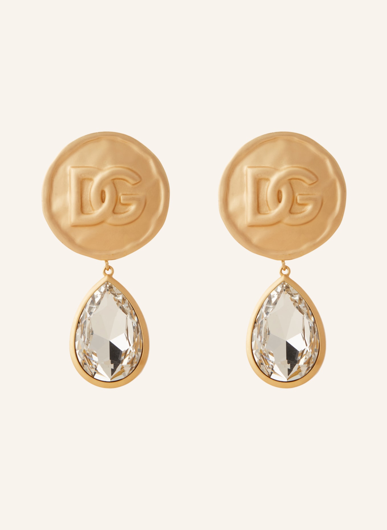DOLCE & GABBANA Ear clips, Color: GOLD/ WHITE (Image 1)
