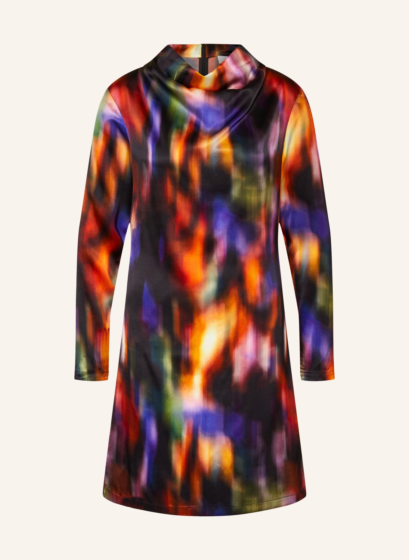 rosemunde Silk dress, Color: ORANGE/ GREEN/ PURPLE (Image 1)