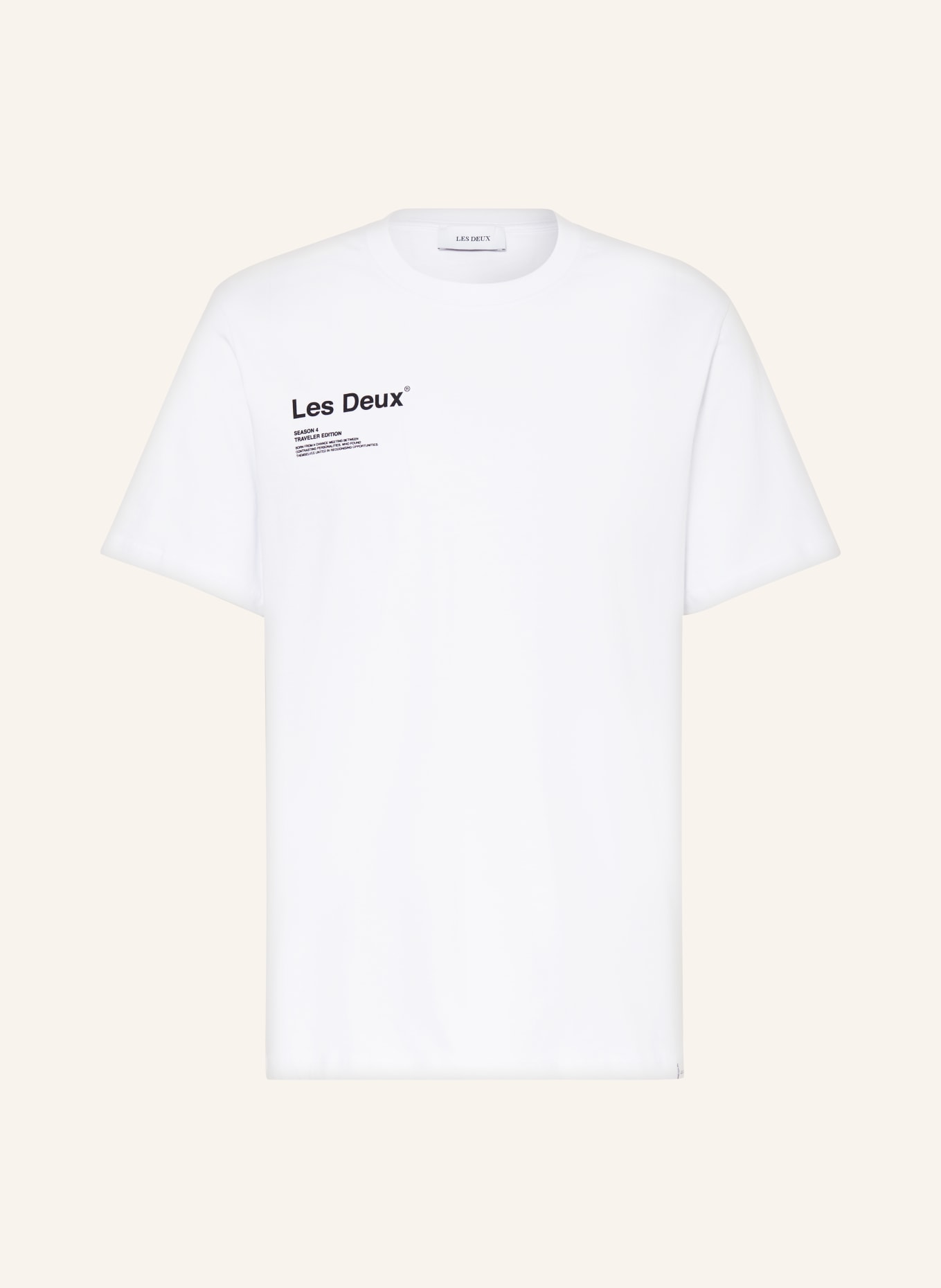 LES DEUX T-Shirt BRODY, Farbe: WEISS (Bild 1)