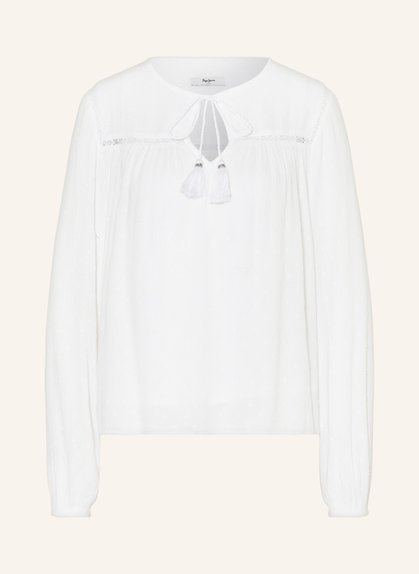 Pepe Jeans Shirt blouse ALANIS, Color: WHITE (Image 1)
