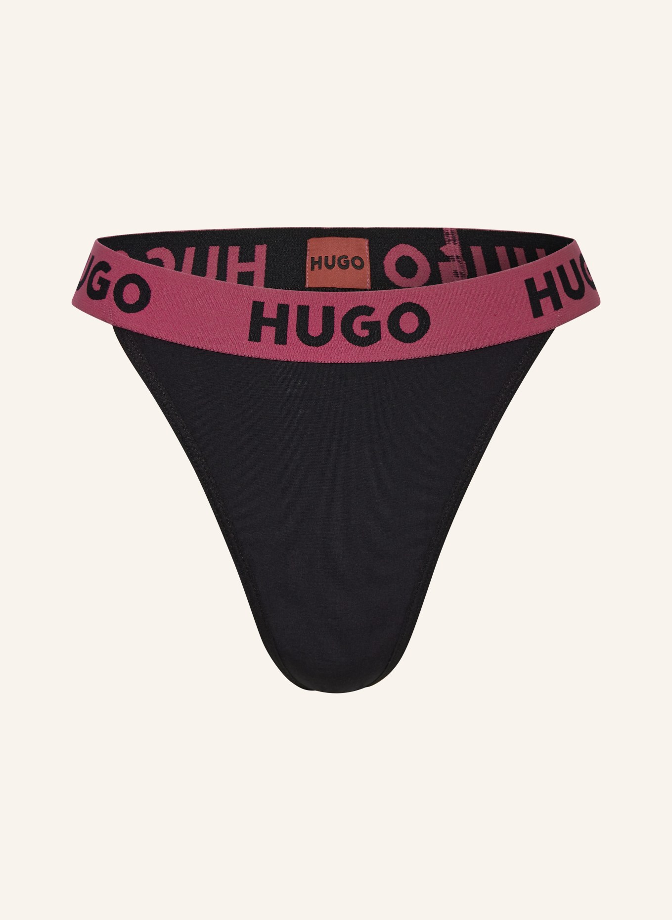HUGO Thong, Color: BLACK/ PINK (Image 1)