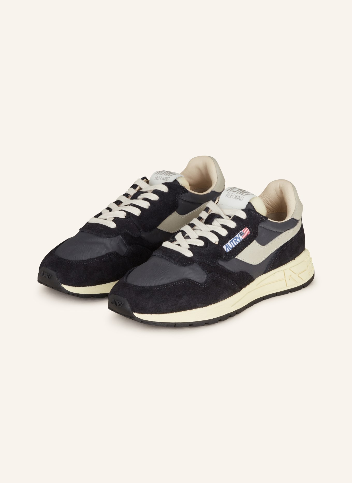 AUTRY Sneaker REELWIND LOW NYLON/CRACK, Farbe: SCHWARZ/ ECRU (Bild 1)