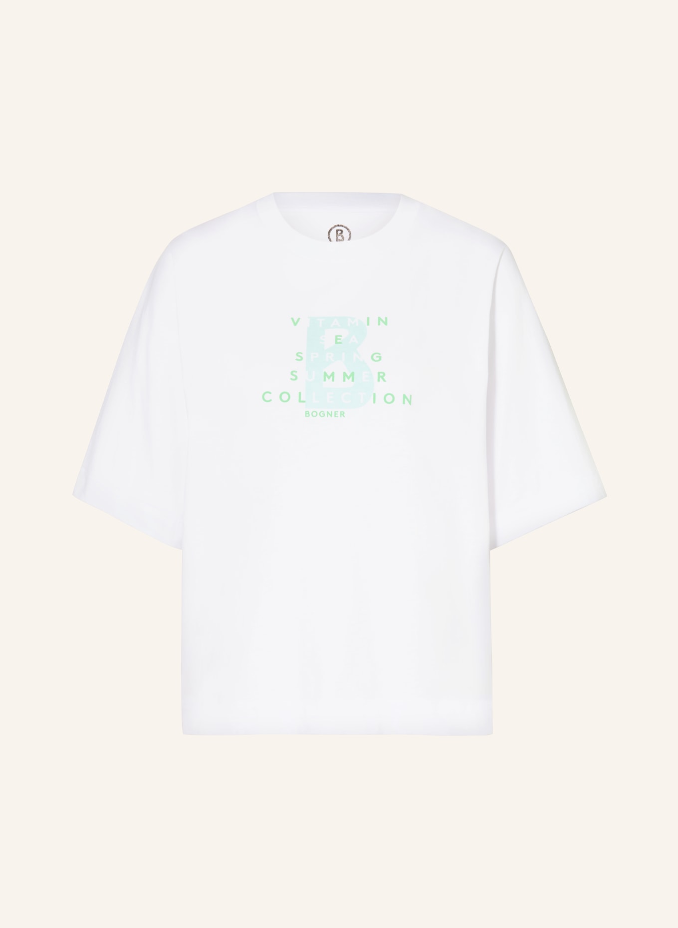 BOGNER T-shirt DOROTHY, Color: WHITE/ LIGHT GREEN (Image 1)