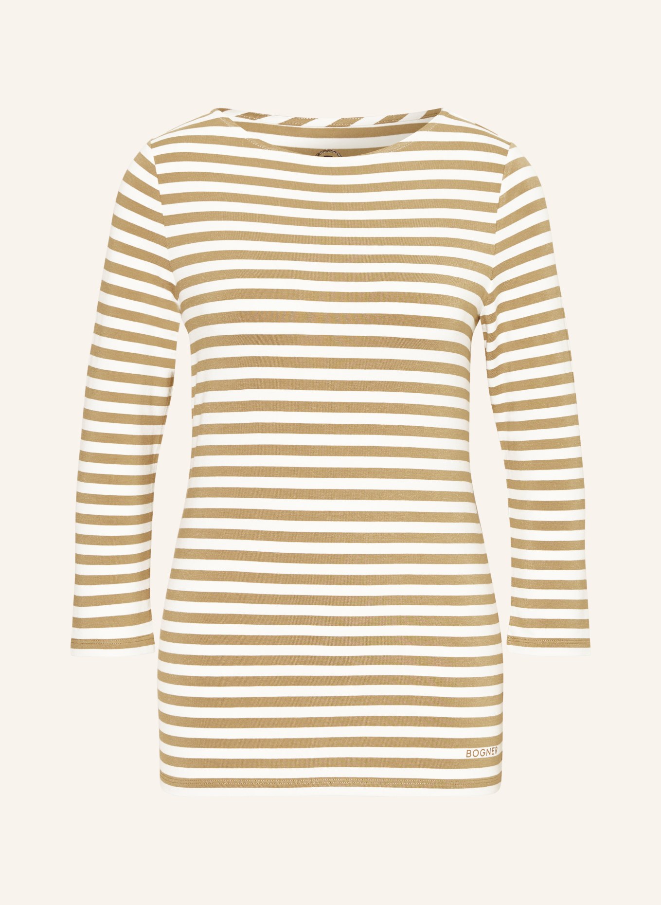 BOGNER Shirt LOUNA with 3/4 sleeve, Color: WHITE/ BEIGE (Image 1)