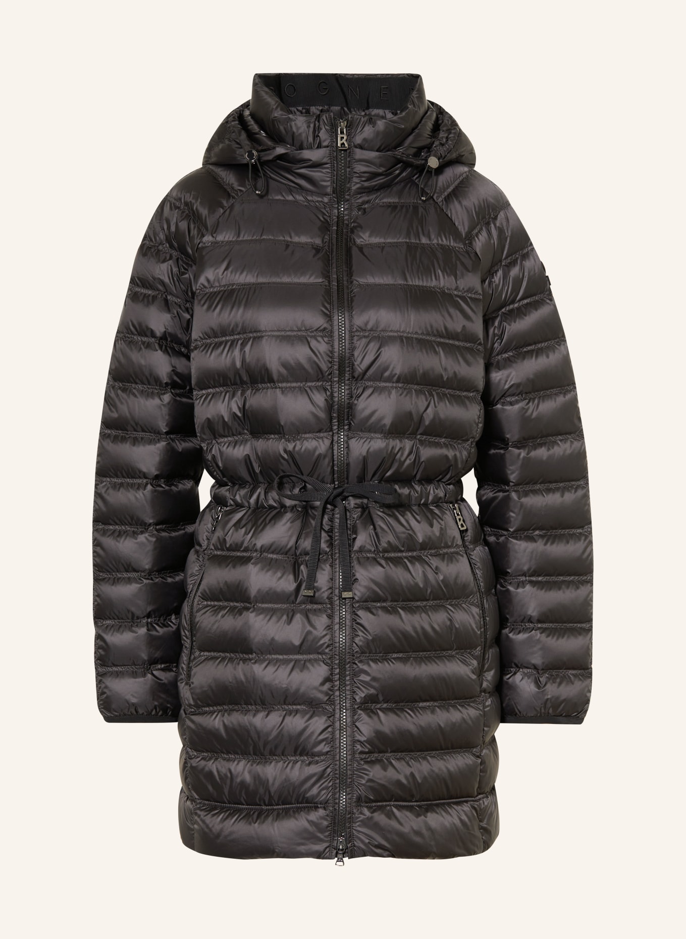 BOGNER Down coat ENISA with detachable hood, Color: BLACK (Image 1)