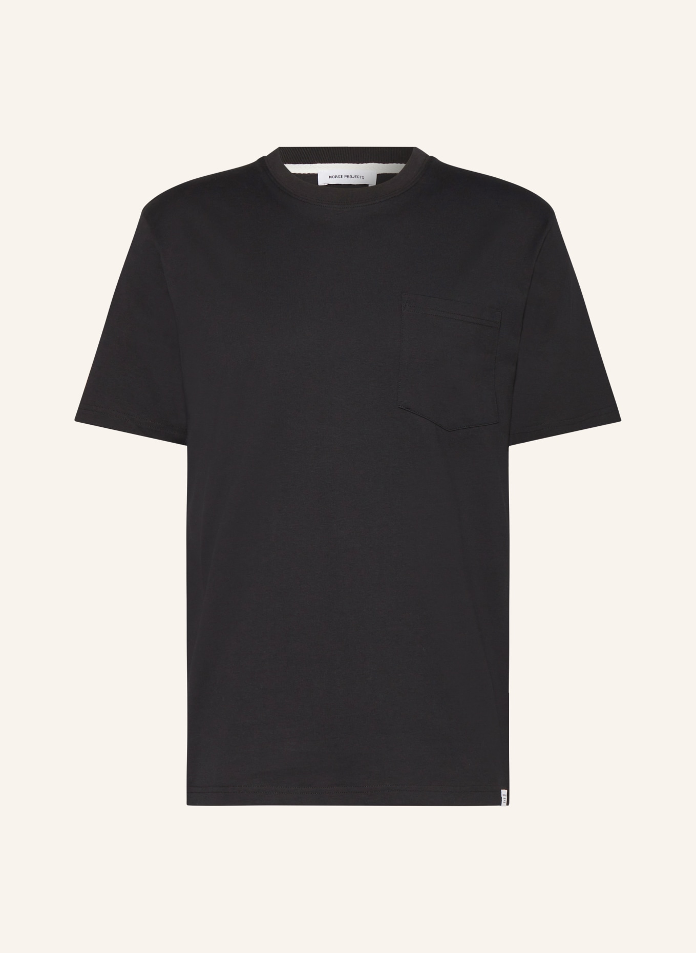 NORSE PROJECTS T-shirt JOHANNES, Color: BLACK (Image 1)
