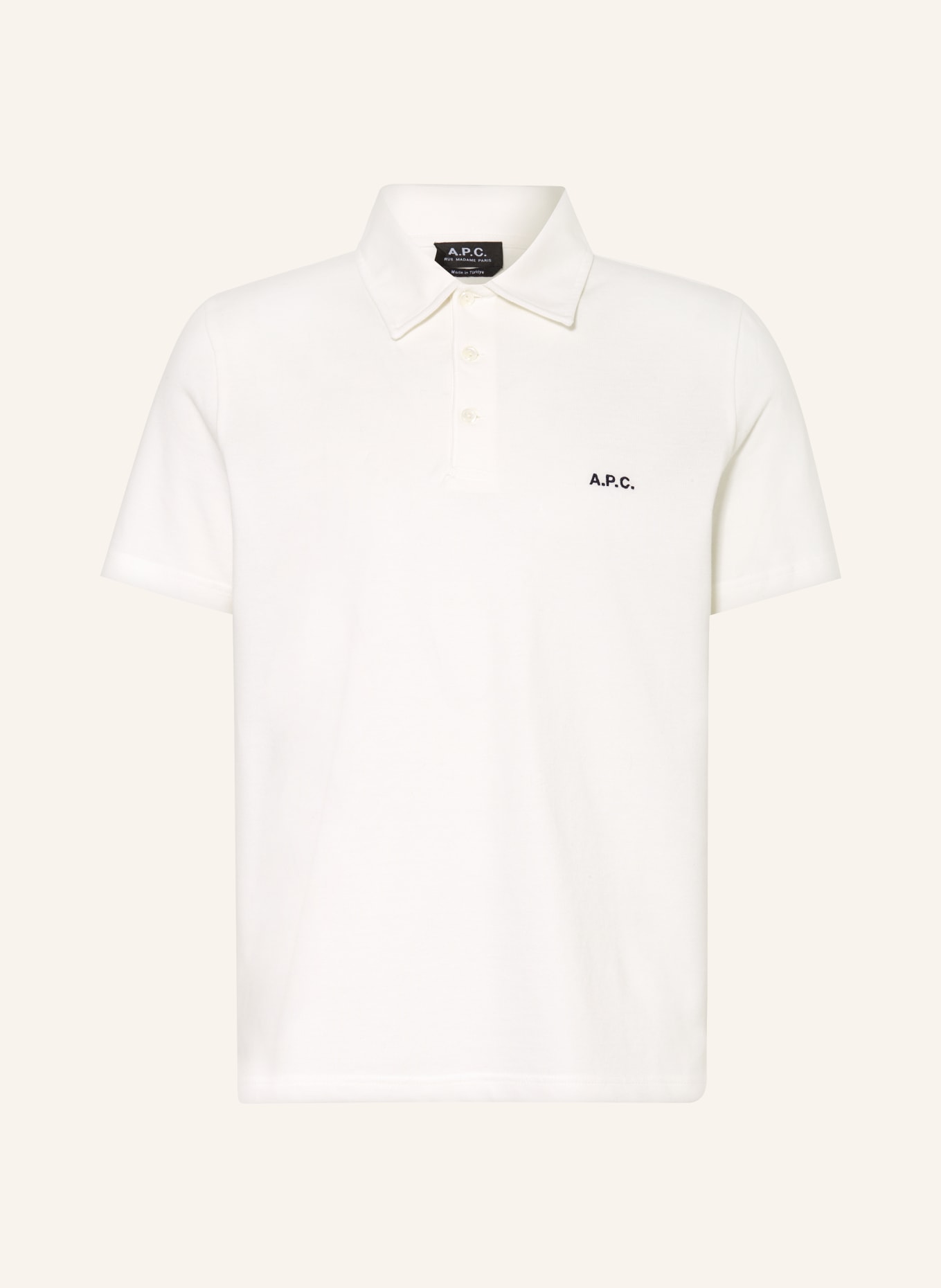 A.P.C. Piqué-Poloshirt AUSTIN, Farbe: WEISS (Bild 1)