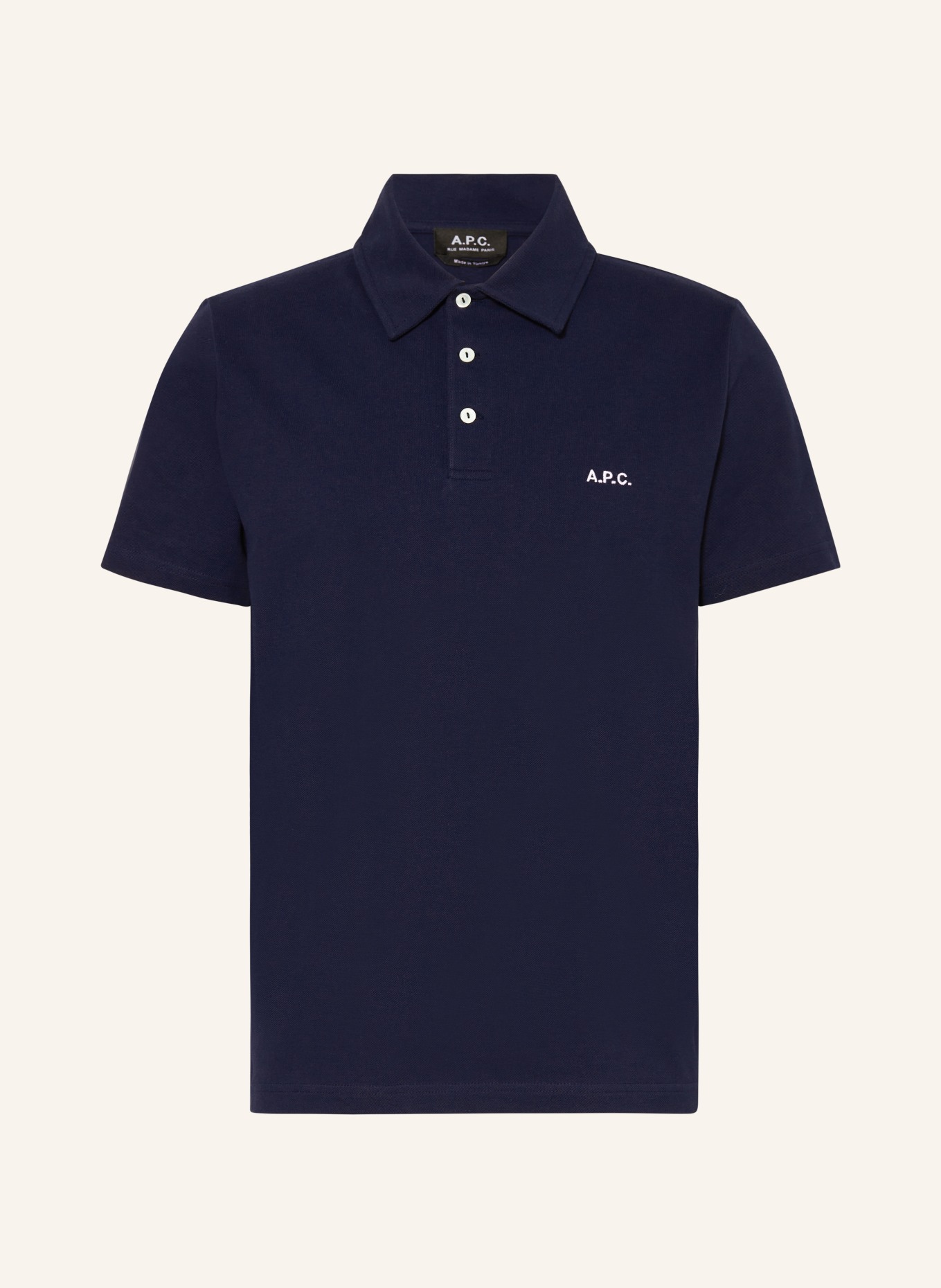 A.P.C. Piqué-Poloshirt AUSTIN, Farbe: DUNKELBLAU (Bild 1)