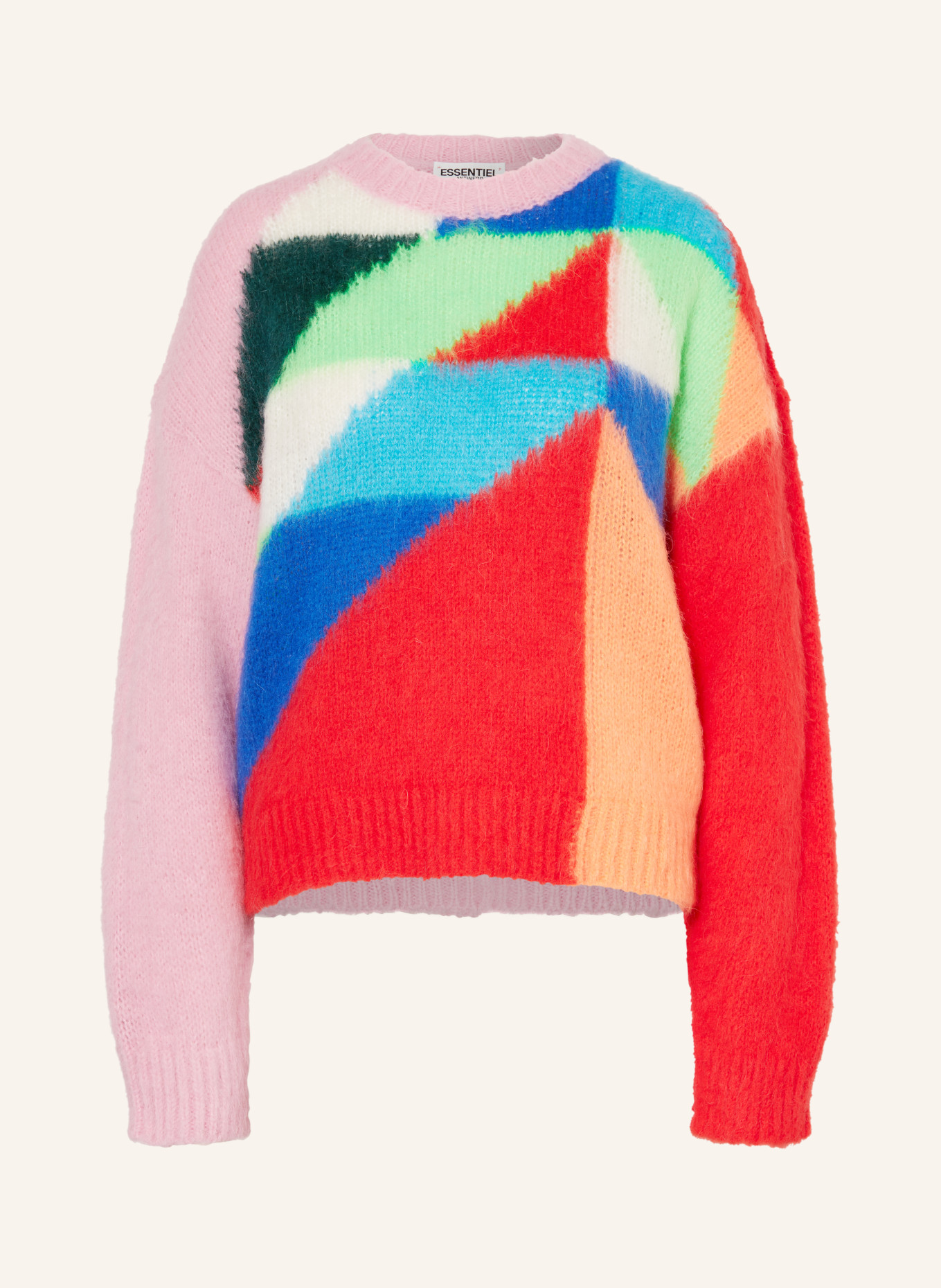 ESSENTIEL ANTWERP Sweater EFANCY, Color: PINK/ LIGHT GREEN/ RED (Image 1)